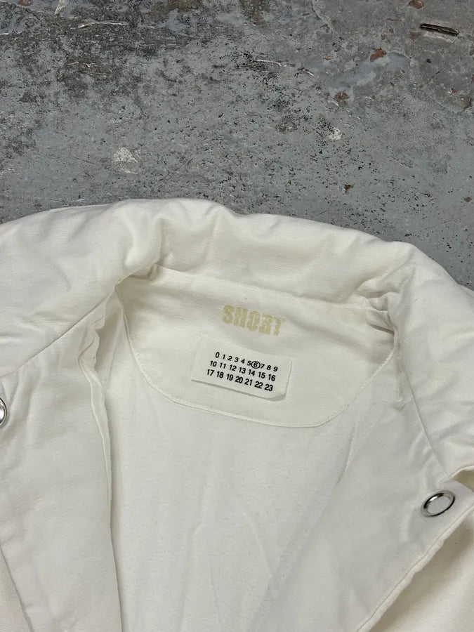 AW2005 Maison Martin Margiela White Cotton Quilted Puffer Jacket bOKbABf 7