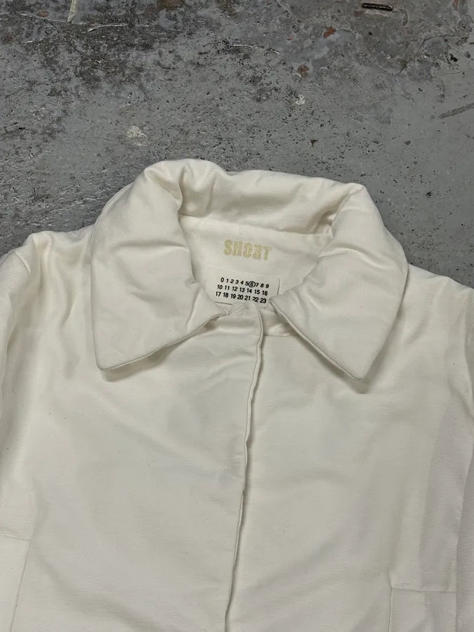 AW2005 Maison Martin Margiela White Cotton Quilted Puffer Jacket bOKbABf 3
