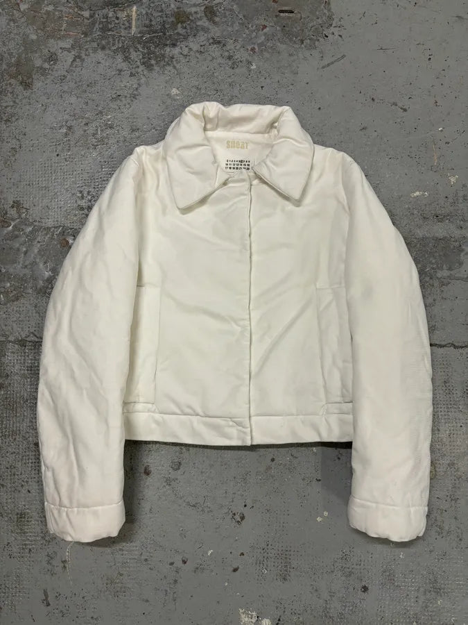 AW2005 Maison Martin Margiela White Cotton Quilted Puffer Jacket bOKbABf 0