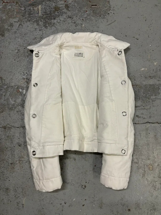 AW2005 Maison Martin Margiela White Cotton Quilted Puffer Jacket bOKbABf 6