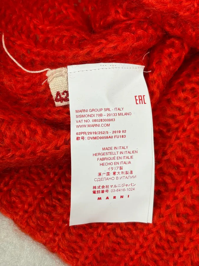 FW2019 Marni Red Mohair Turtleneck Sweater ytSFMIR 10