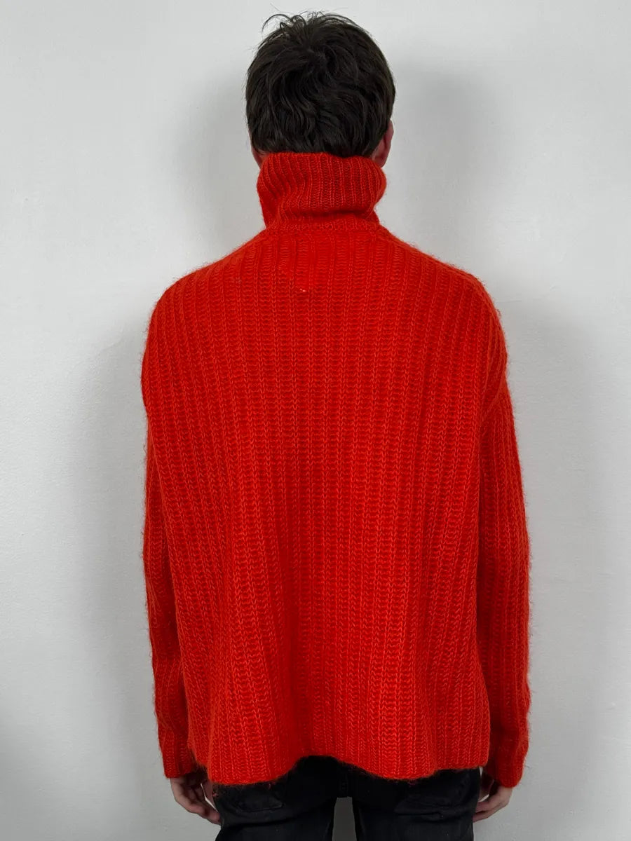 FW2019 Marni Red Mohair Turtleneck Sweater ytSFMIR 2