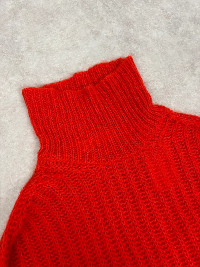 FW2019 Marni Red Mohair Turtleneck Sweater ytSFMIR 5