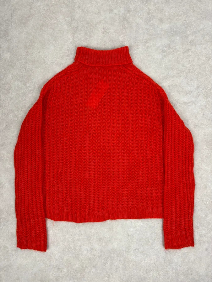 FW2019 Marni Red Mohair Turtleneck Sweater ytSFMIR 6