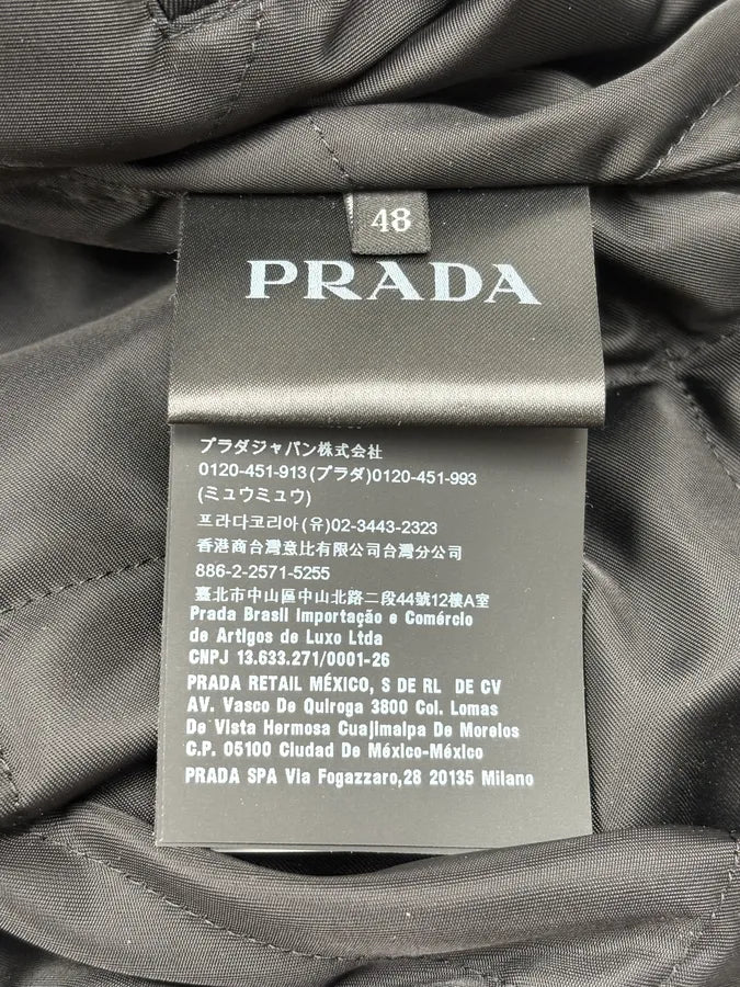 FW2019 Prada Navy Cargo Multi-Pocket Bomber Jacket wPflNYL 12
