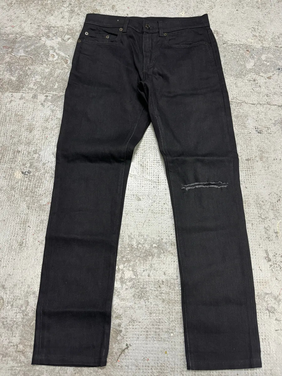 FW2019 Saint Laurent Paris Black Denim Slim Jeans (S) rogsWxn 0