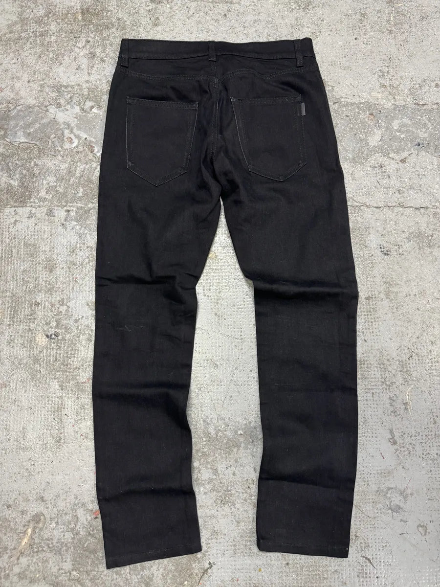 FW2019 Saint Laurent Paris Black Denim Slim Jeans (S) rogsWxn 1