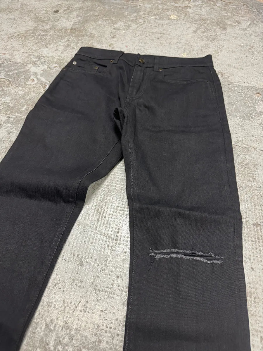 FW2019 Saint Laurent Paris Black Denim Slim Jeans (S) rogsWxn 2