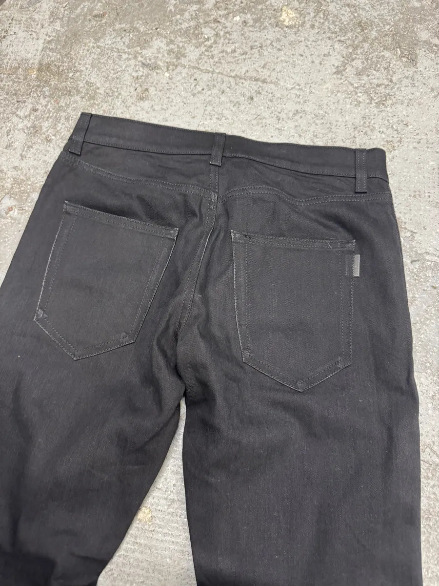 FW2019 Saint Laurent Paris Black Denim Slim Jeans (S) rogsWxn 4