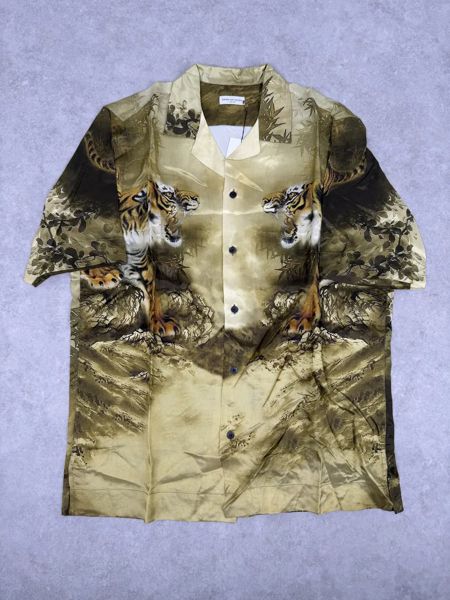 FW2020 Dries Van Noten Tiger Gold Shirt arSlpmN 5