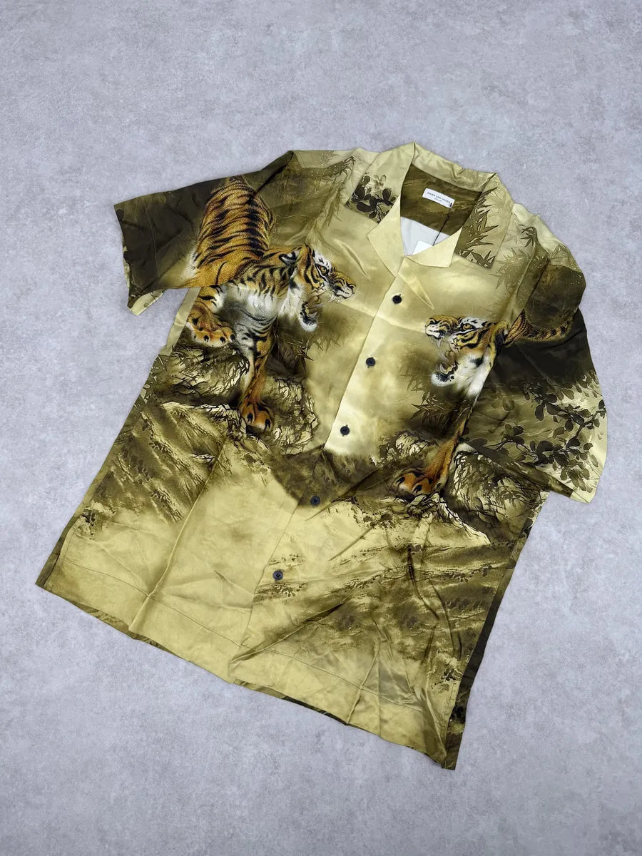 FW2020 Dries Van Noten Tiger Gold Shirt arSlpmN 8