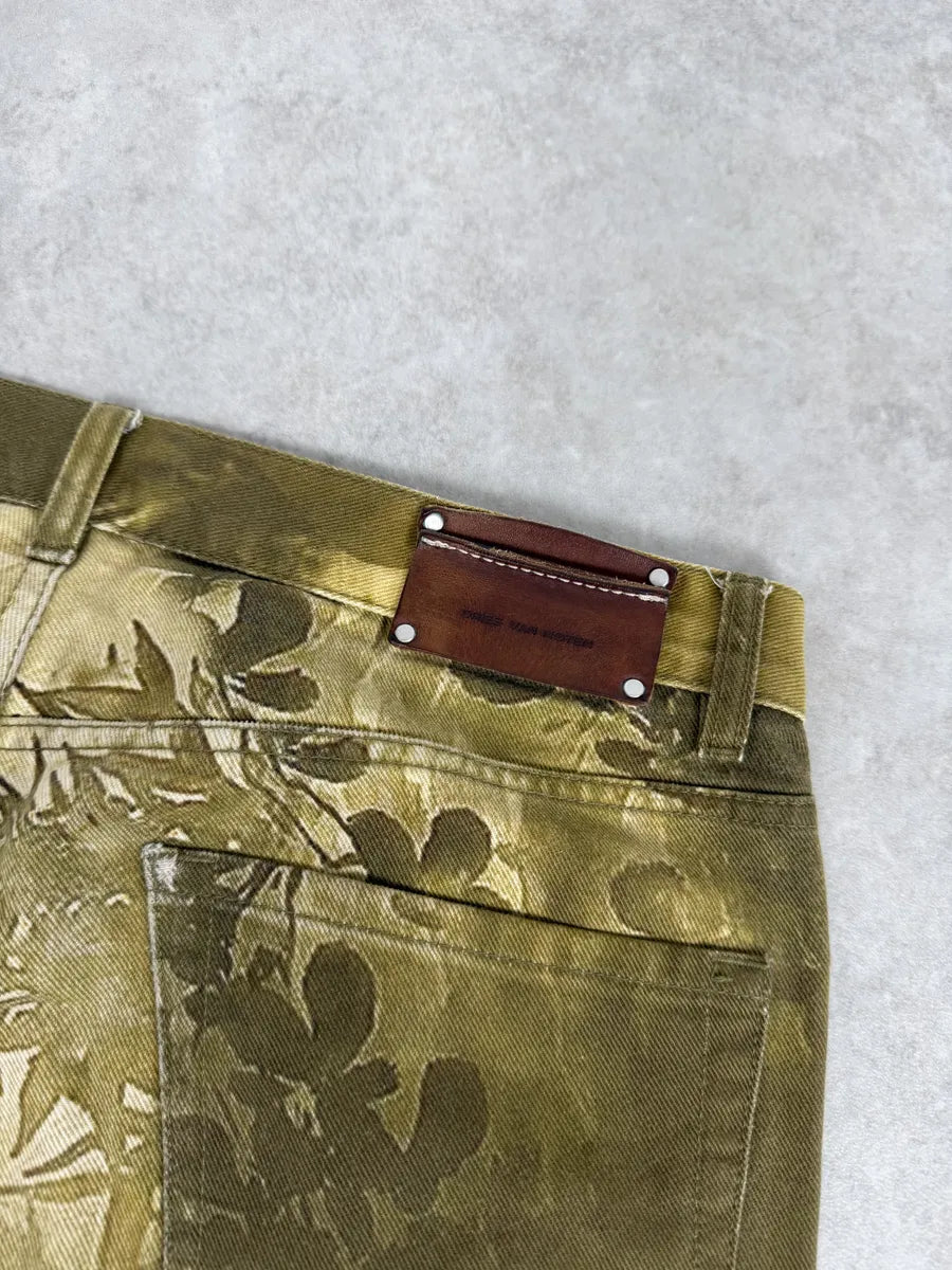 FW2020 Dries Van Noten Tiger Yellow Gold Pants foayOao 9