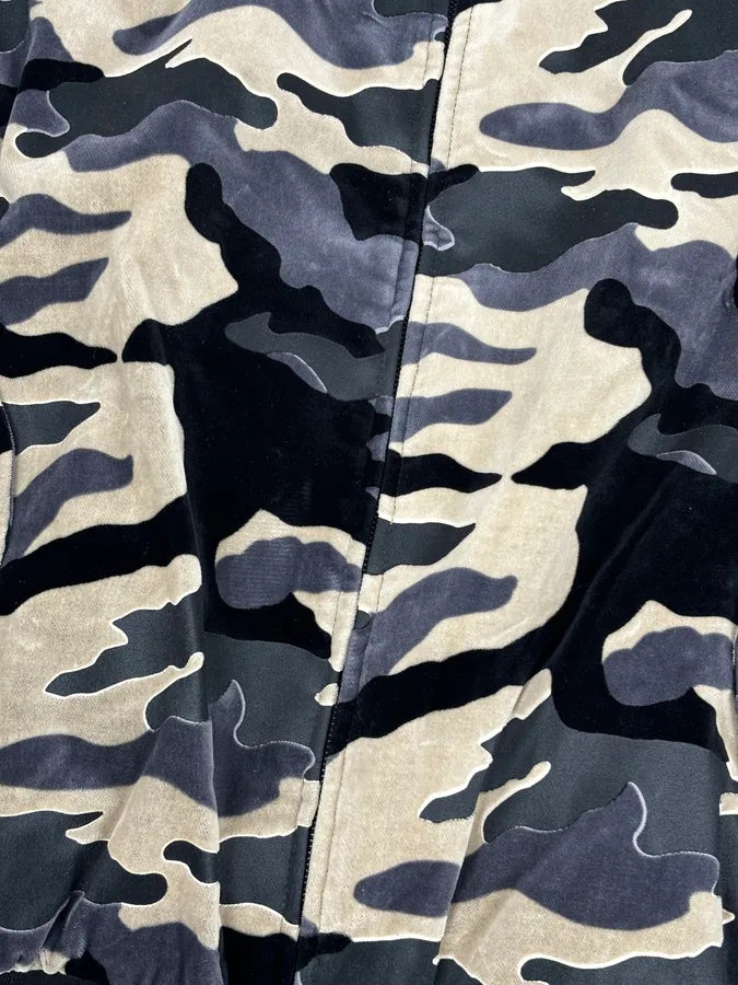 FW2020 Emporio Armani Camo Velvet Padded Bomber Jacket VDfMAEQ 7