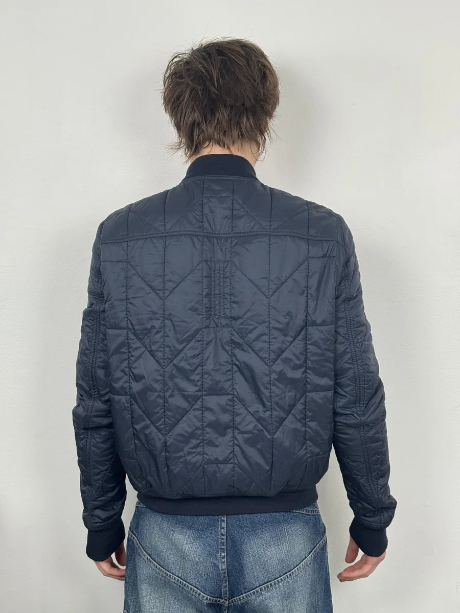 FW2020 Rick Owens Performa Lapis Navy Quilted Puffer Jacket IMJMoYE 3