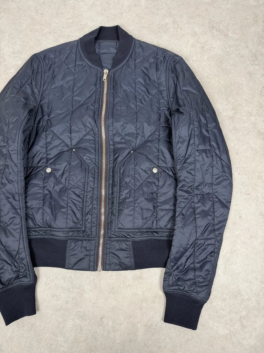 FW2020 Rick Owens Performa Lapis Navy Quilted Puffer Jacket IMJMoYE 5