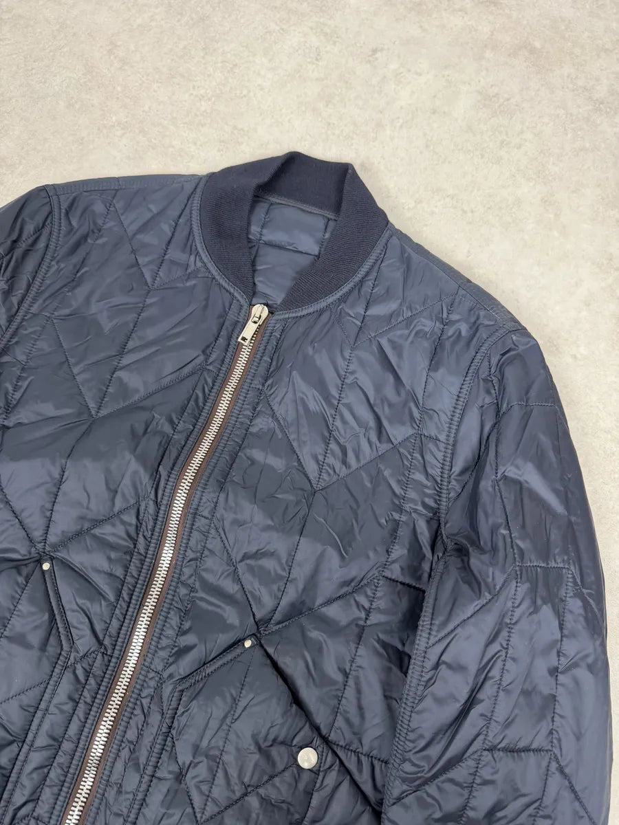 FW2020 Rick Owens Performa Lapis Navy Quilted Puffer Jacket IMJMoYE 6