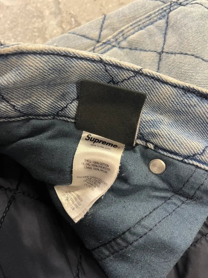 FW2021 Supreme Dickies Blue Denim Double Knee Quilted Jeans (M/L) OeQIGmV 17