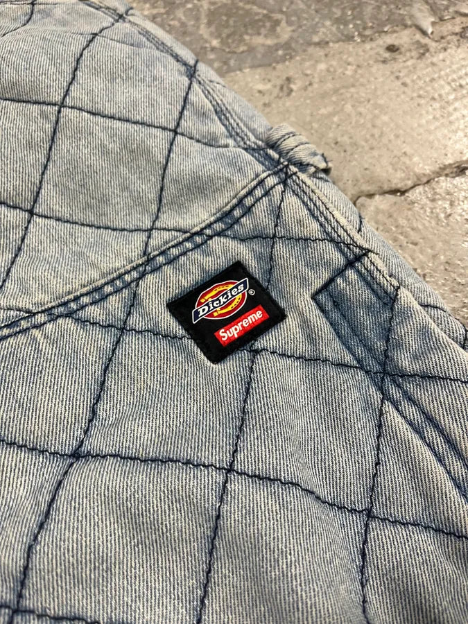FW2021 Supreme Dickies Blue Denim Double Knee Quilted Jeans (M/L) OeQIGmV 6
