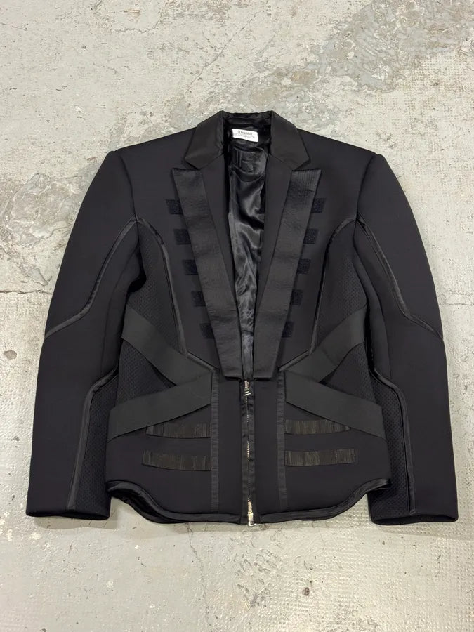 FW2022 Balmain Black Bondage Contemporary Blazer Jacket nCpxdcG 0