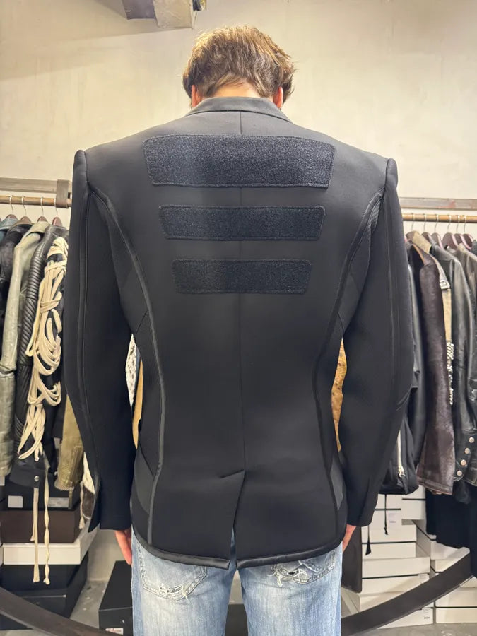 FW2022 Balmain Black Bondage Contemporary Blazer Jacket nCpxdcG 2