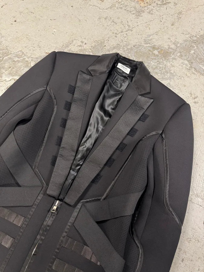 FW2022 Balmain Black Bondage Contemporary Blazer Jacket nCpxdcG 3