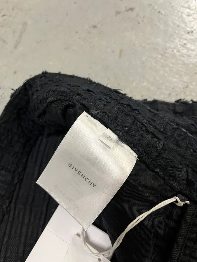 SS2021 Givenchy Slim Denim Black Front Zips Boro Pants BPtgoRS 10