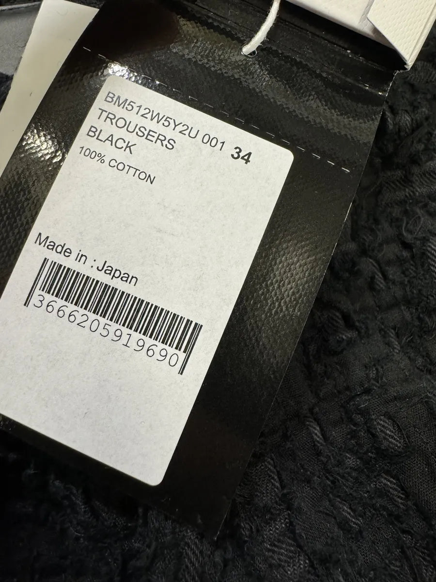 FW2022 Givenchy Slim Denim Black Front Zips Boro Pants (L) COqmGOA 11