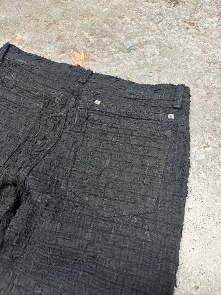 FW2022 Givenchy Slim Denim Black Front Zips Boro Pants (M/L) cnYagOi 5
