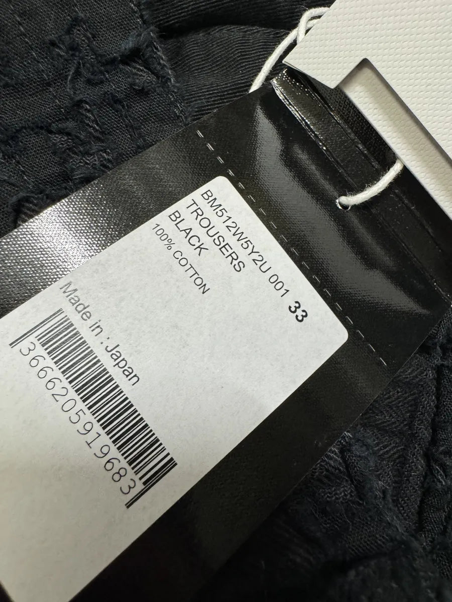 FW2022 Givenchy Slim Denim Black Front Zips Boro Pants (M/L) cnYagOi 8