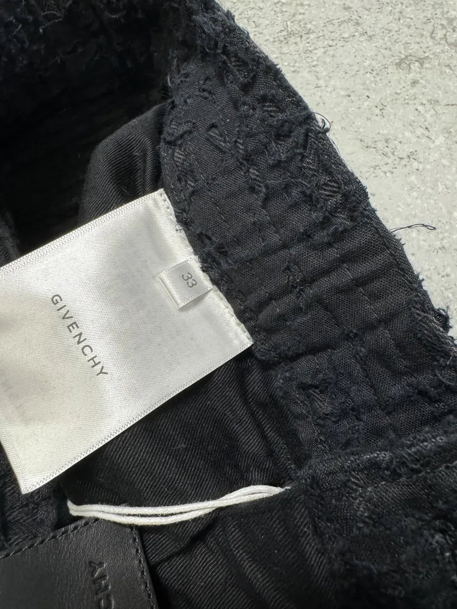 FW2022 Givenchy Slim Denim Black Front Zips Boro Pants (M/L) cnYagOi 9