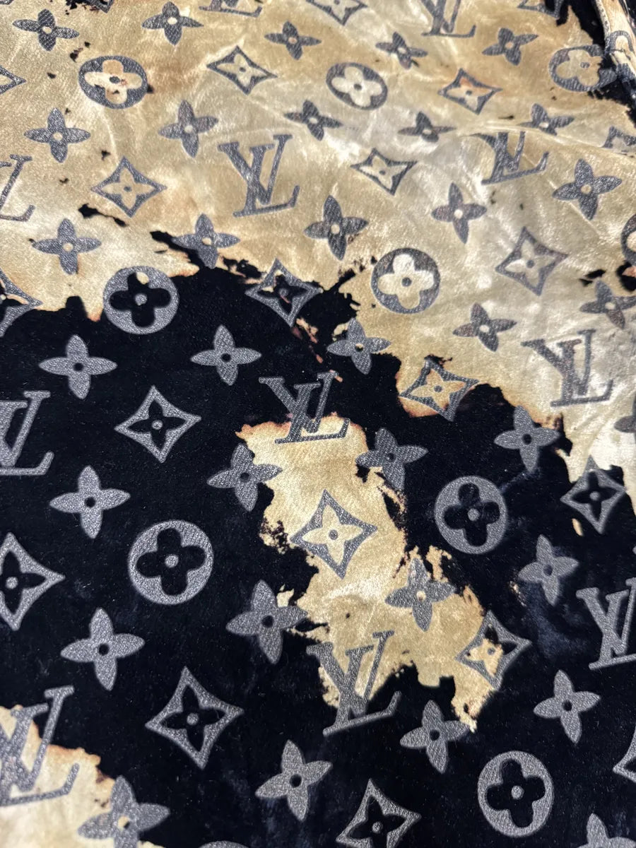 FW2023 Louis Vuitton Bleach Effect Monogram Navy Denim Pants ZWcIkIy 11