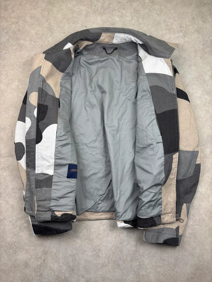 FW2023 Louis Vuitton Kidsuper Grey Face Denim Multi-Pocket Jacket jpAHcKn 7