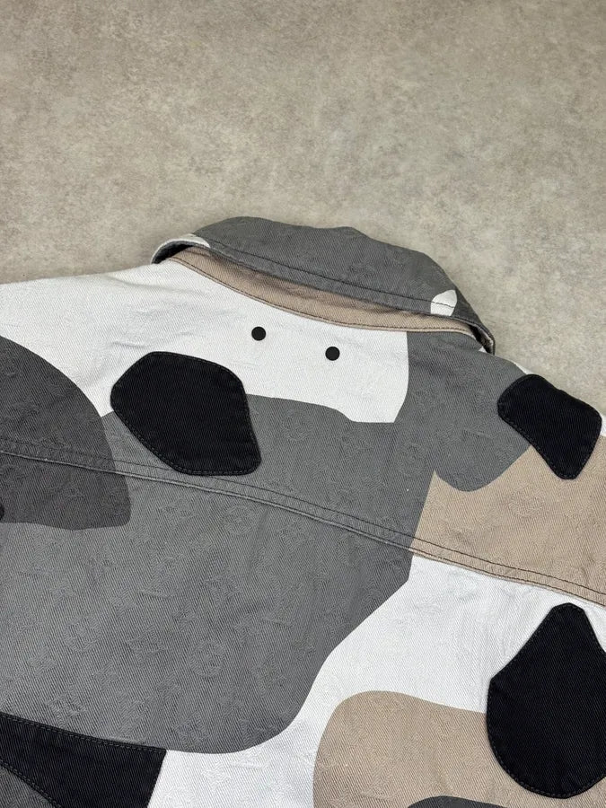 FW2023 Louis Vuitton Kidsuper Grey Face Denim Multi-Pocket Jacket jpAHcKn 6