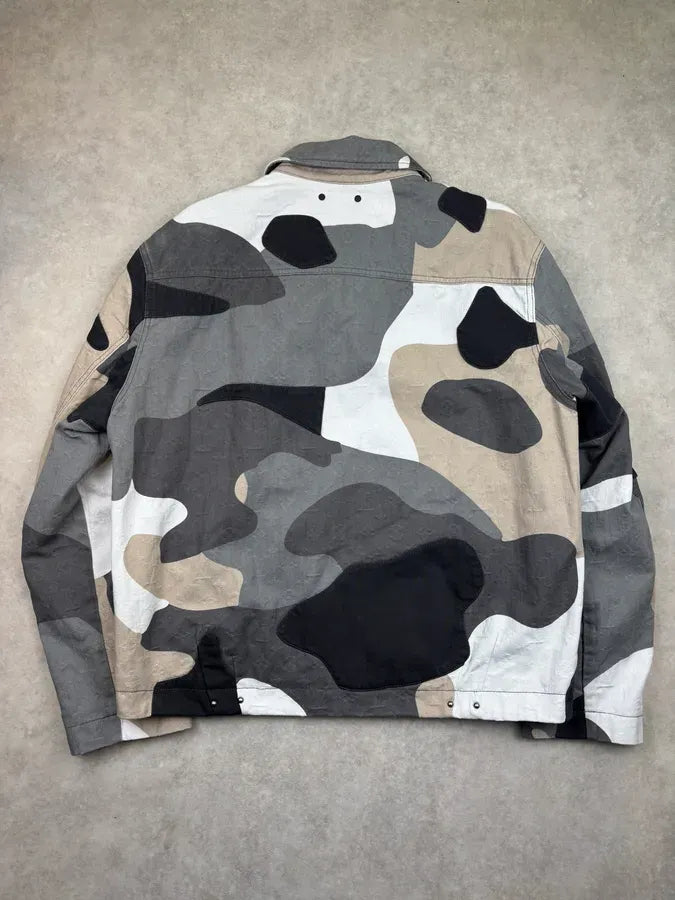 FW2023 Louis Vuitton Kidsuper Grey Face Denim Multi-Pocket Jacket jpAHcKn 5