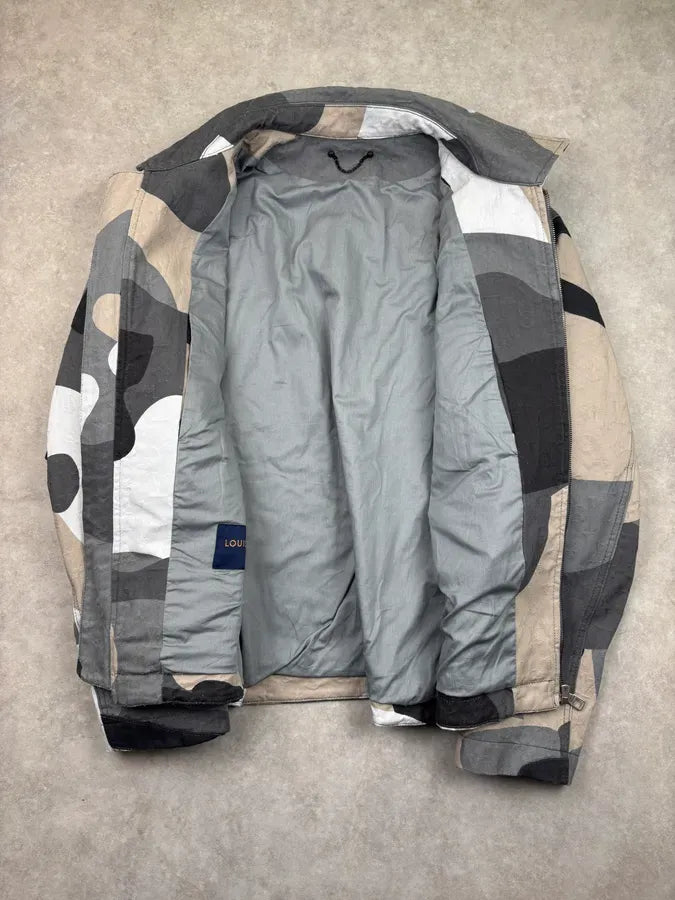 FW2023 Louis Vuitton Kidsuper Grey Face Denim Multi-Pocket Jacket jpAHcKn 7