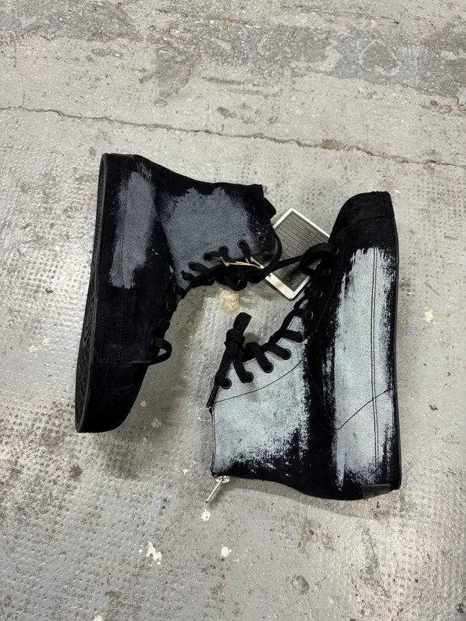 FW2025 Yohji Yamamoto Y3 Nizza High Black & White Sneakers WBcRabB 5