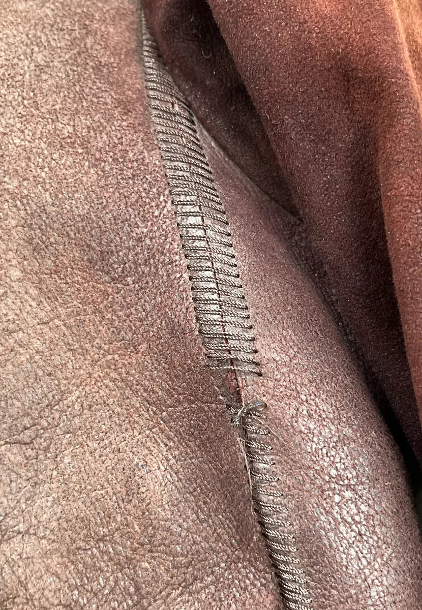 Isaac Sellam Experience Brown Leather Hooded Shearling Leather Jacket fzdBAlIy 10