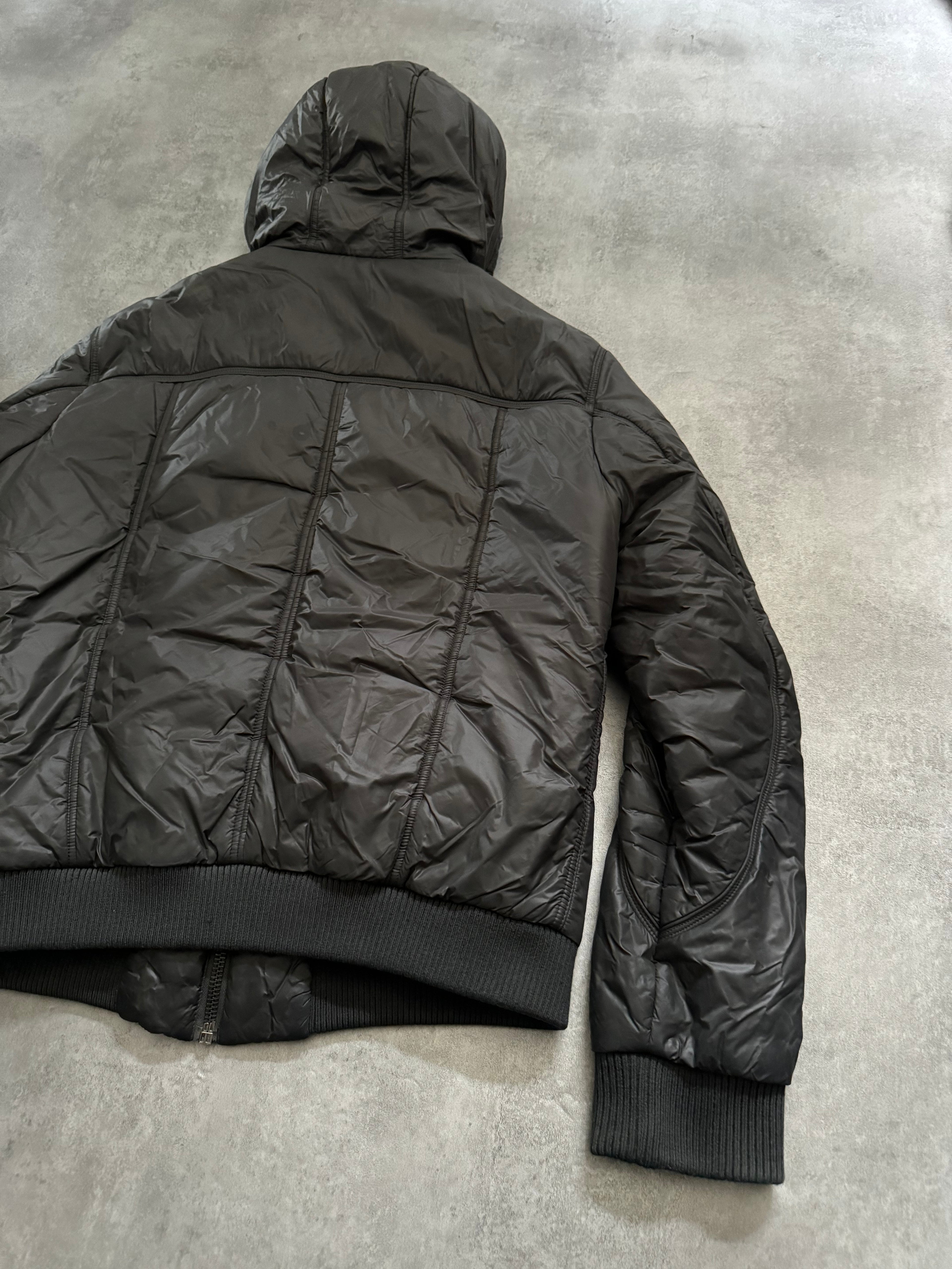 2000s Dolce & Gabbana Multi Zips Avant Garde Grey Astro Bomber Jacket (L) - 8