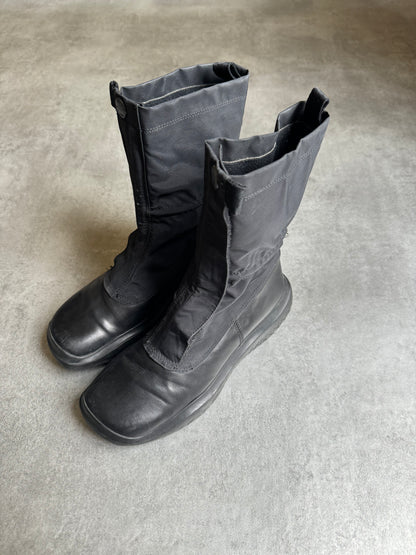 AW1999 Prada Square Toe Technical Vibram Leather Boots (40) - 6