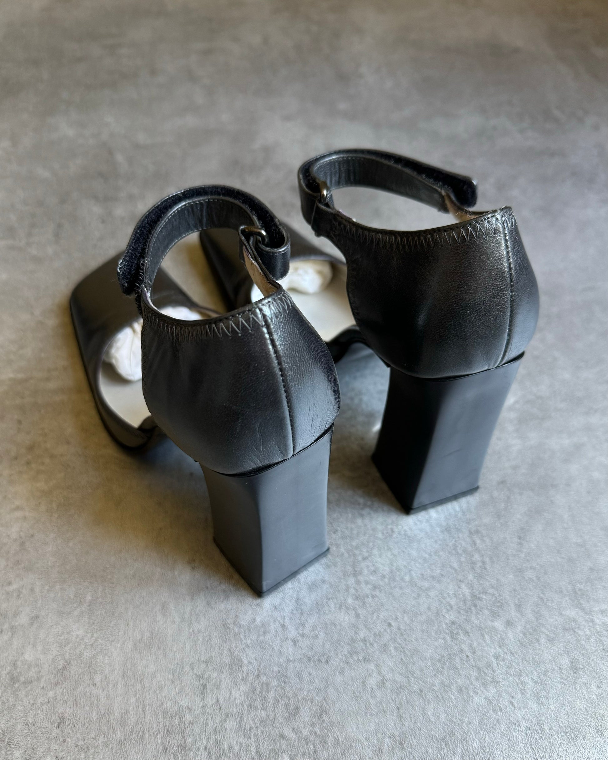 1990s Miu Miu Architectural Block Heels (37,5) - 3