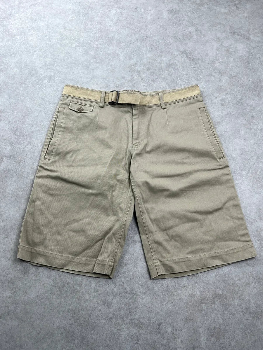 SS2003 Dolce & Gabbana Beige Belted Waist Shorts gAHadyPV 0