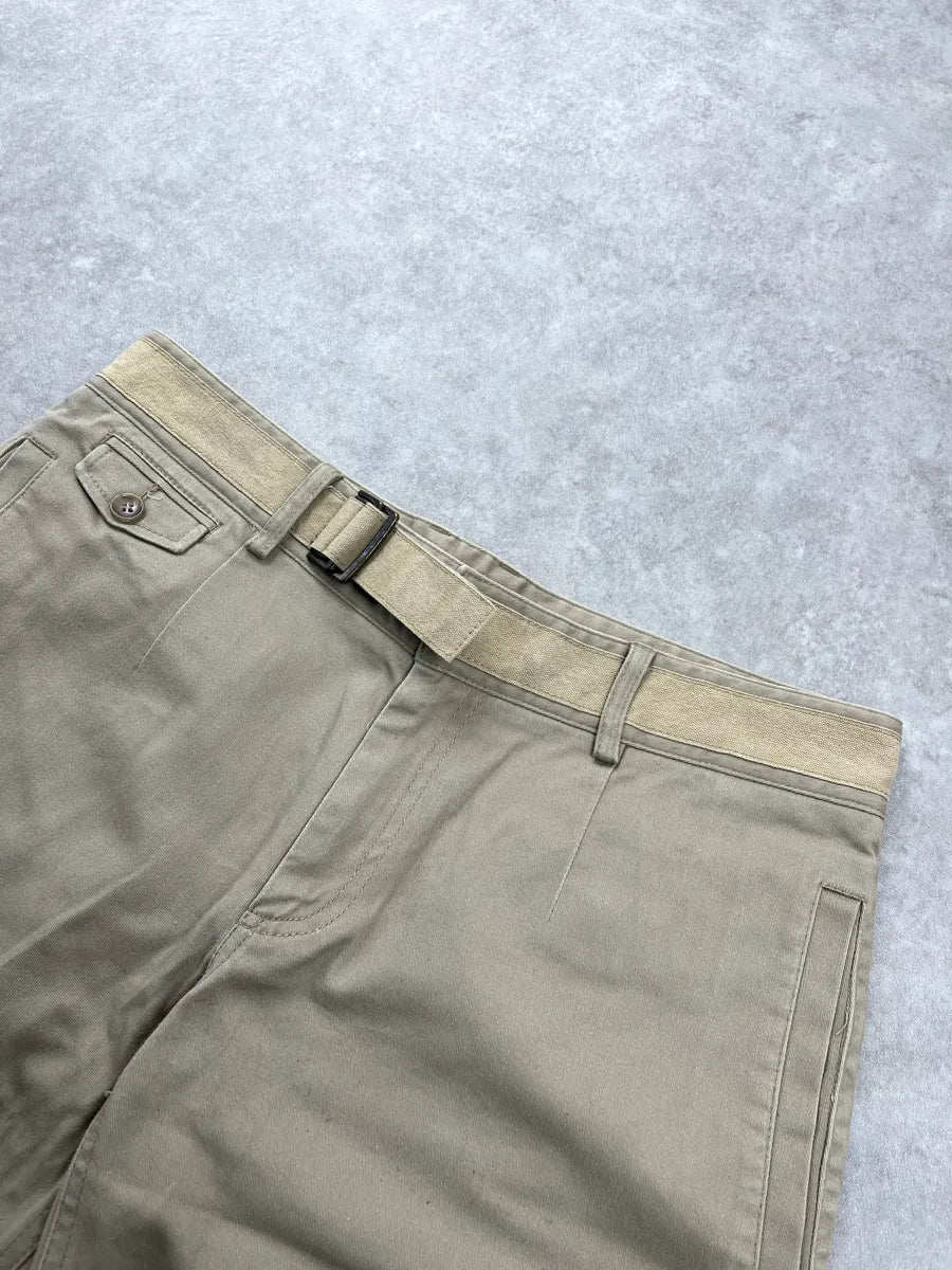 SS2003 Dolce & Gabbana Beige Belted Waist Shorts gAHadyPV 5