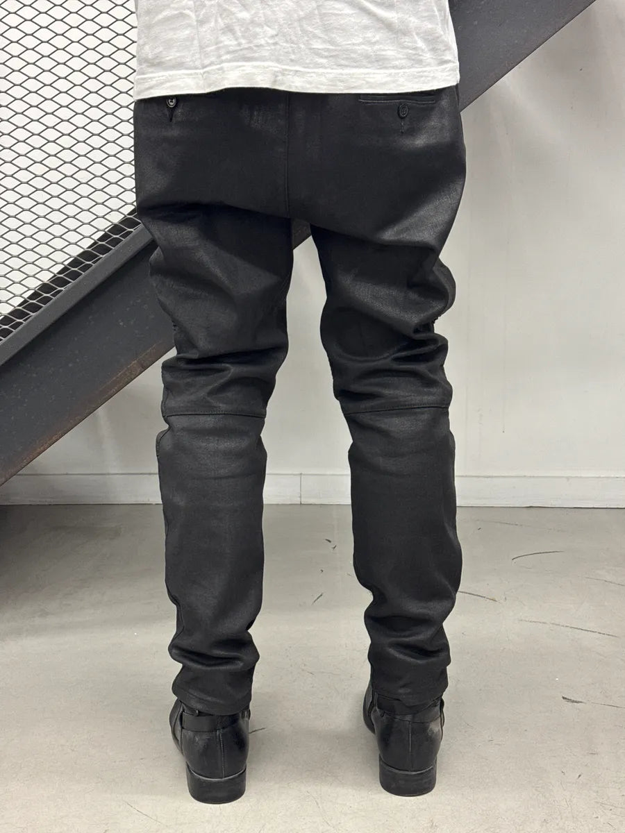 AW2016 Balmain Black Denim Biker Zip-Pocket Jeans gBZrGMdu 3