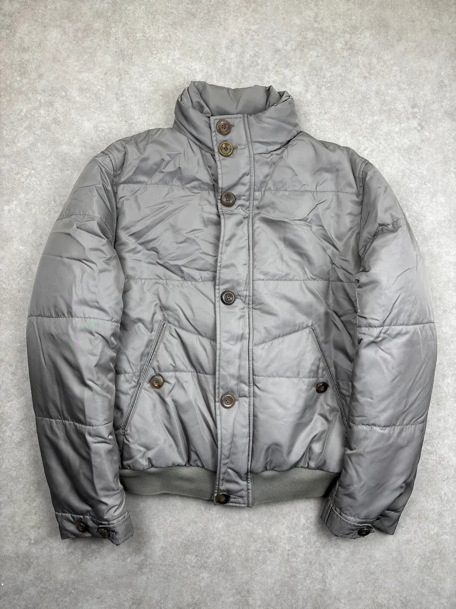 AW1998 Gucci Grey Nylon Down Padded Bomber Jacket by Tom Ford gFFnCwAW 0