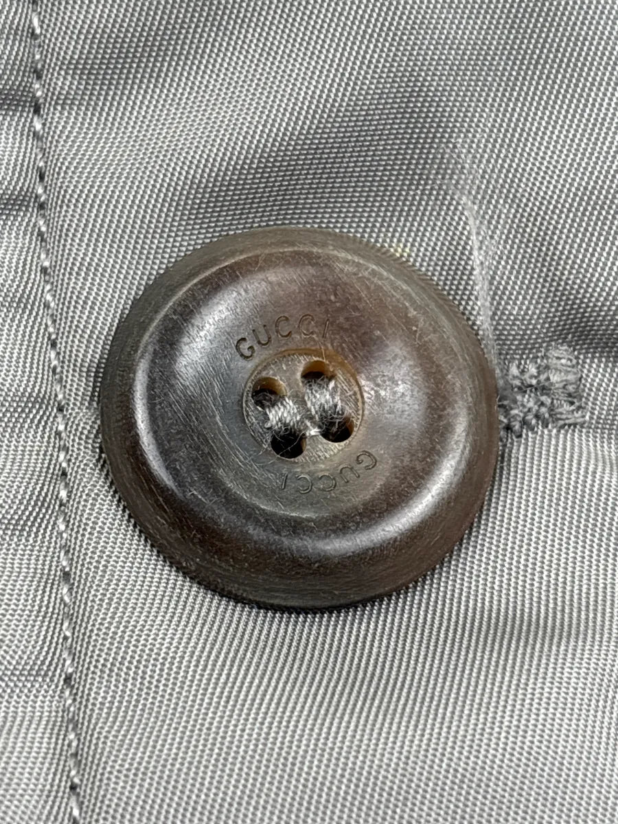 AW1998 Gucci Grey Nylon Down Padded Bomber Jacket by Tom Ford gFFnCwAW 7