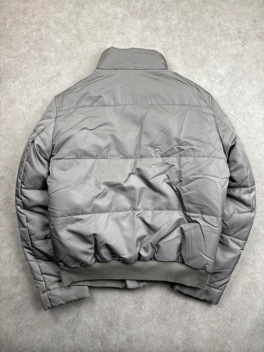 AW1998 Gucci Grey Nylon Down Padded Bomber Jacket by Tom Ford gFFnCwAW 4