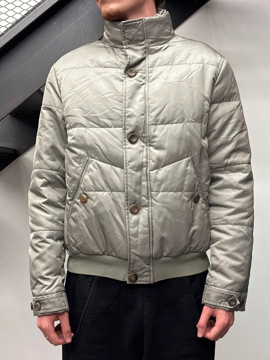 AW1998 Gucci Grey Nylon Down Padded Bomber Jacket by Tom Ford gFFnCwAW 1