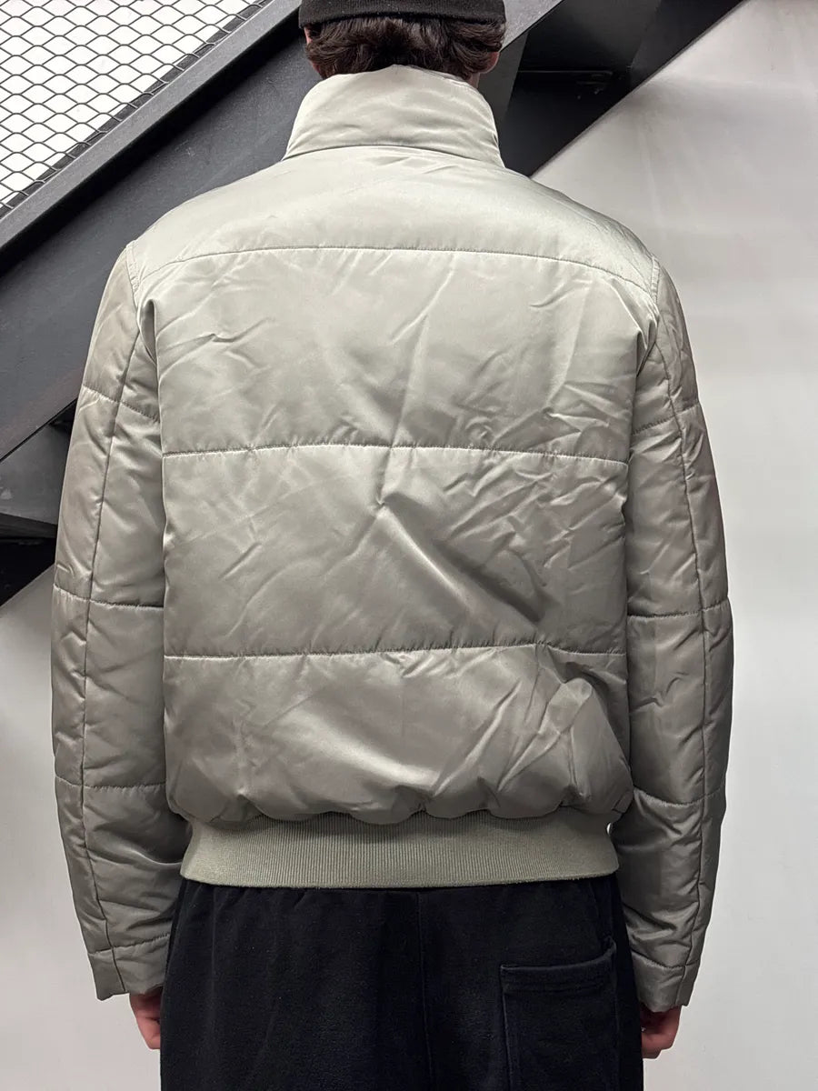AW1998 Gucci Grey Nylon Down Padded Bomber Jacket by Tom Ford gFFnCwAW 2
