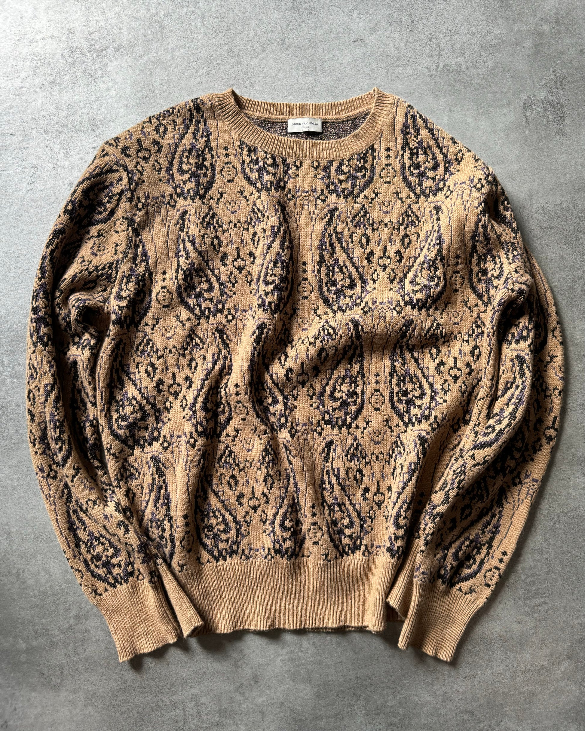 AW2018 Dries Van Noten Precise Camel Sweater (L) - 1