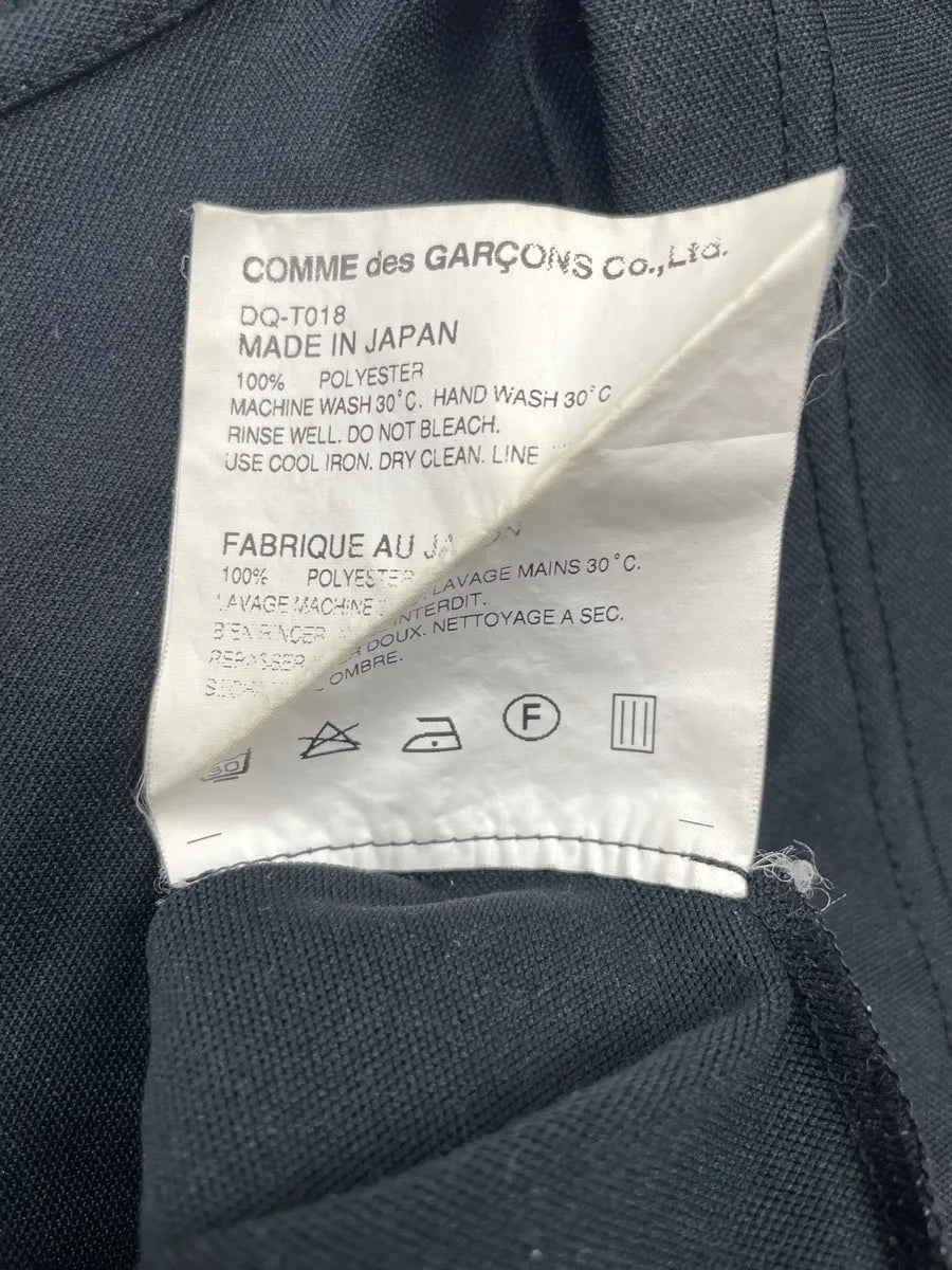 AW2015 Comme des Garçons Homme Deux Black Mesh Cross Panel T-Shirt gHBYaBjT 8
